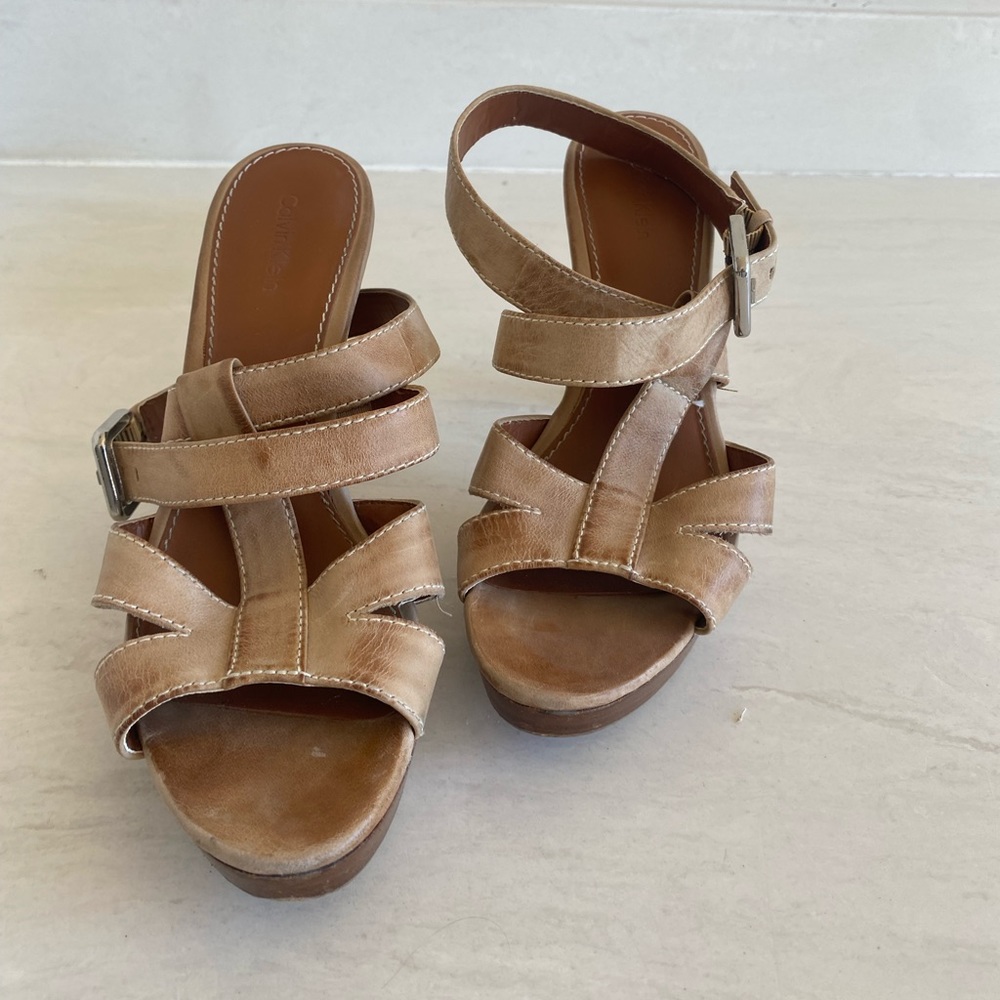 Calvin Klein leather heels